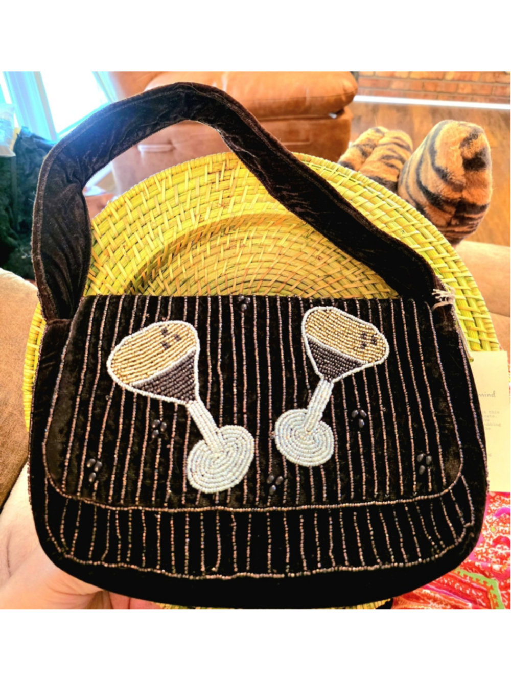 ❣️FINAL DROP❣️VIRAL TIKTOK BEADED MARTINI PURSE SHOULDER HANDBAG NWT
